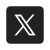 Logo of the social media platform X, featuring a stylized letter 'X' on a dark background.